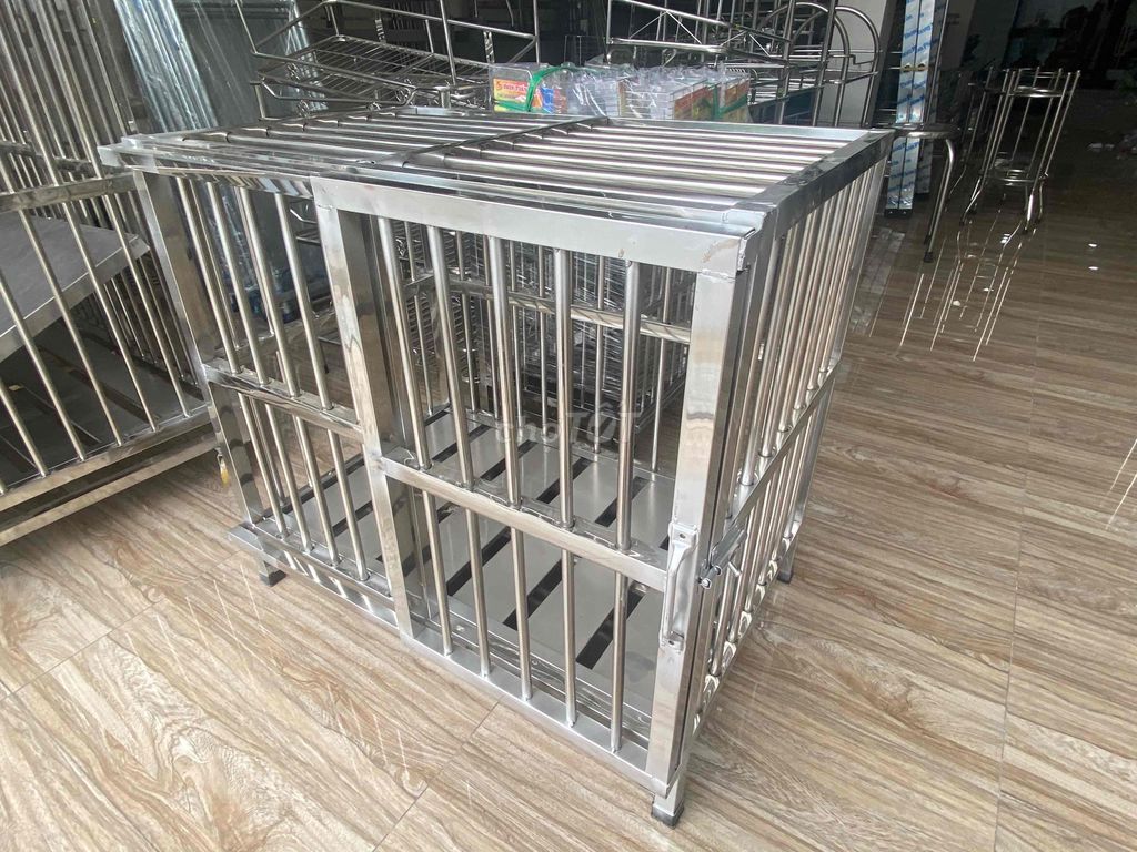 chuồng chó Inox mới 100% ( miễn phí vận chuyển )