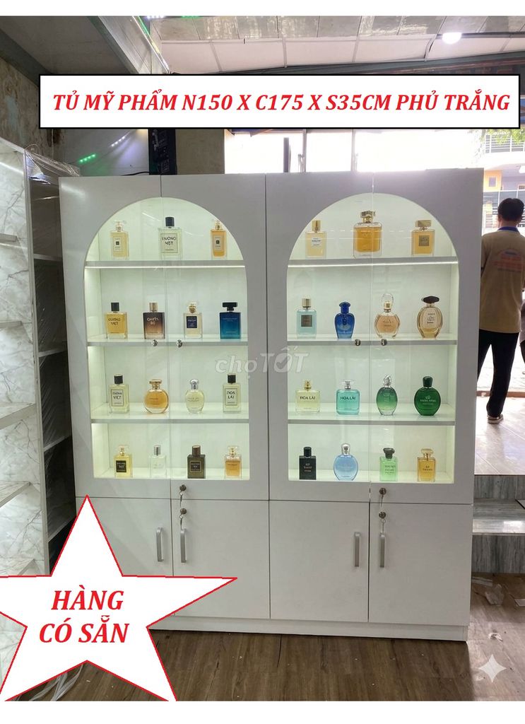 SALE TỦ MỸ PHẨM TẠI SHOP/ SPA NAIL & TỦ TRƯNG BÀY . Mua bán Tủ, kệ gia đình tại Quận Gò Vấp Tp Hồ Chí Minh được đăng bởi Nội Thất Tủ Kệ Trưng Bày hình 1