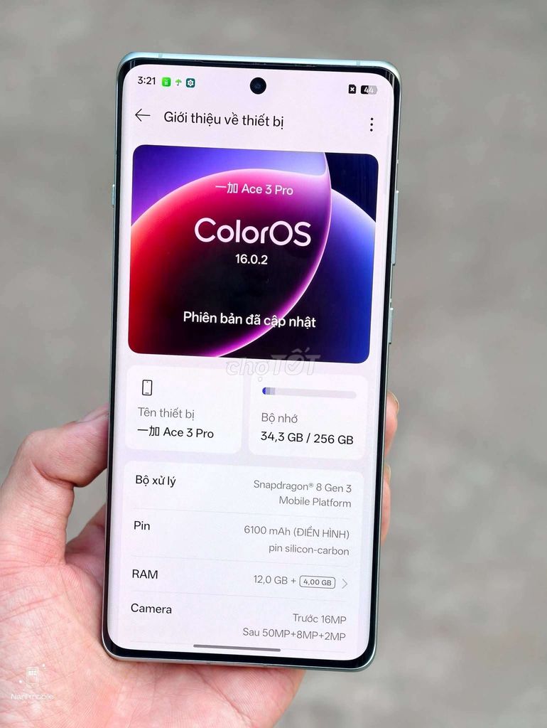 OnePlus Ace 3 Pro 256GB 98%. Mua bán Điện thoại tại Thành phố Thủ Đức Tp Hồ Chí Minh được đăng bởi NANI MOBILE hình 1