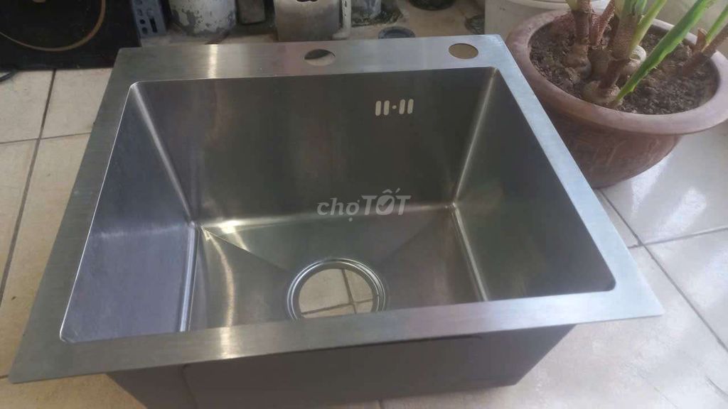 Chậu rửa bát Inox 1 hố 40x44 Bạc. Mua bán Dụng cụ nhà bếp tại Quận Thanh Xuân Hà Nội được đăng bởi Kevin hình 1
