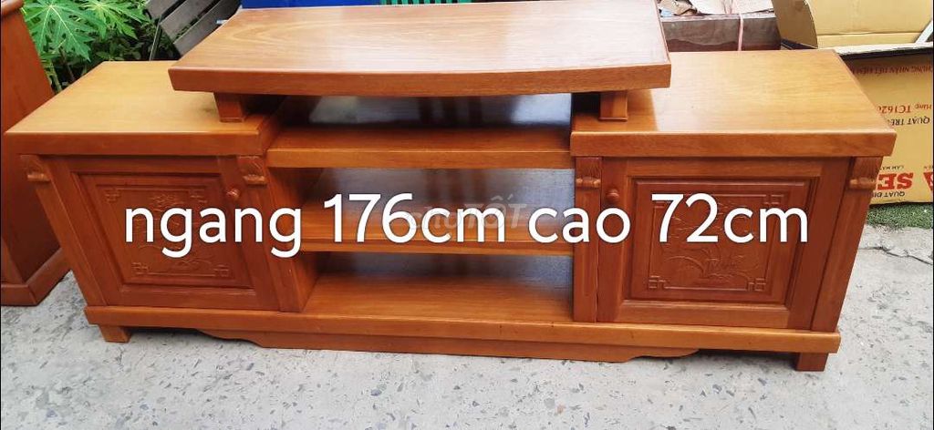Kệ tivi gỗ xoan đào 176cm. Mua bán Tủ, kệ gia đình tại Huyện Củ Chi Tp Hồ Chí Minh được đăng bởi thanh mai hóc môn  hình 1