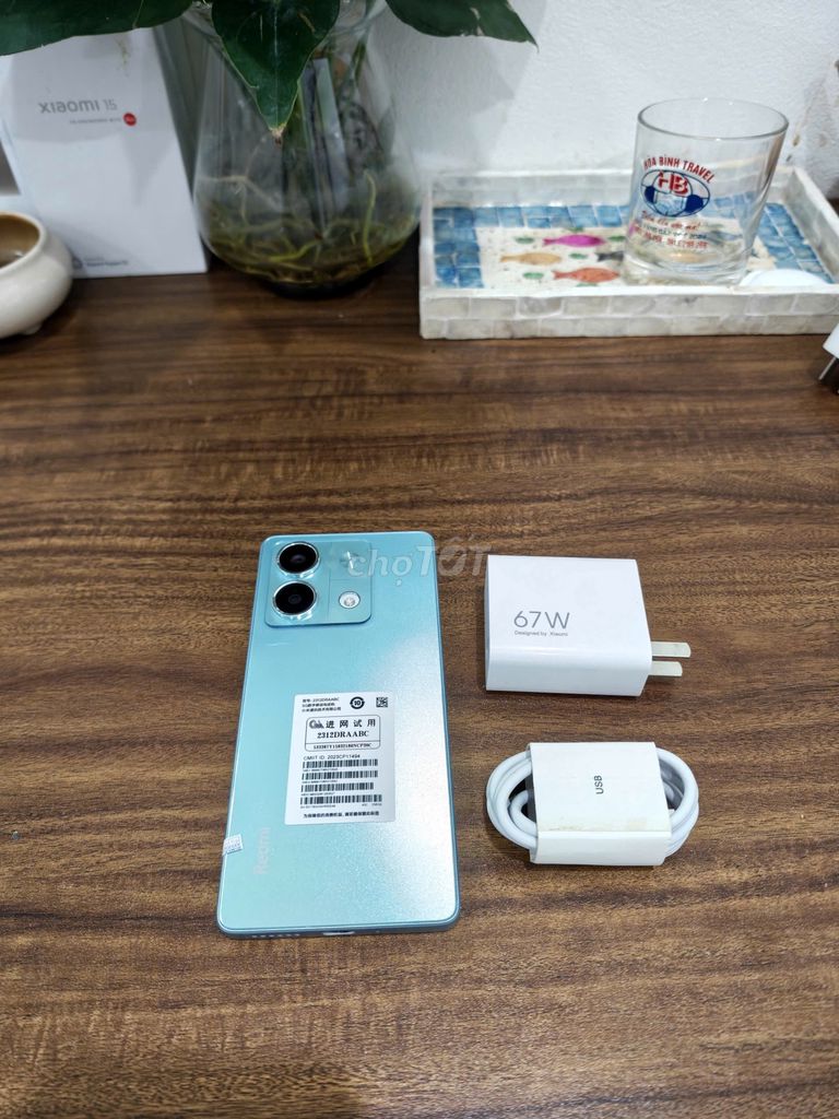 Redmi Note 13 5G 8/256 Xanh Quốc Tế sạc 67w có COD. Mua bán Điện thoại tại Quận Hoàng Mai Hà Nội được đăng bởi Trần Ngọc Hiếu hình 1