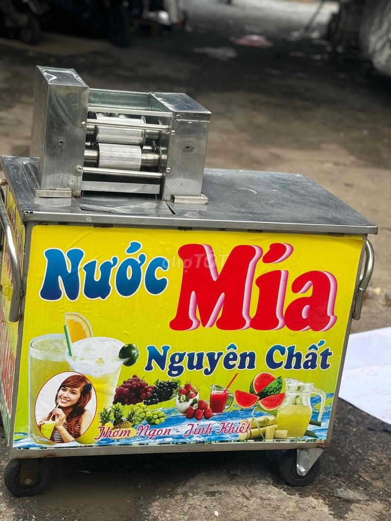 xe nước mía siêu sạch! ép 2 cây