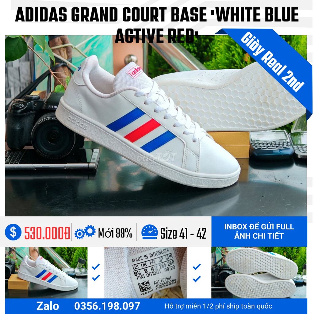 [CHÍNH HÃNG] [Mới 99%] Adidas Grand Court Base. Mua bán Giày dép tại Quận Ngô Quyền Hải Phòng được đăng bởi chú CÔNG AN bán giày CHÍNH HÃNG hình 1