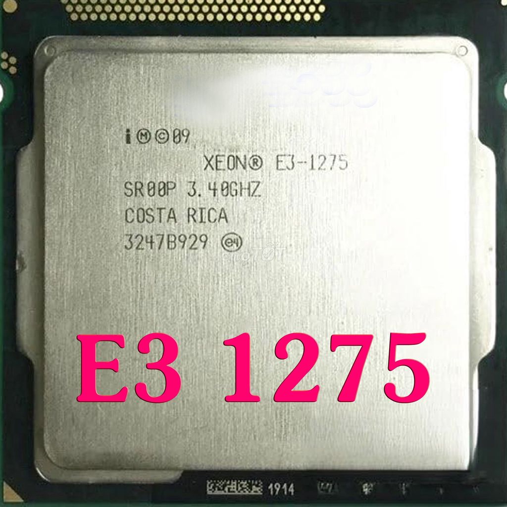 E3 1275  MẠNH = I7 3770-CÓ VGA ON- 4 NHÂN- 8 LUỒNG