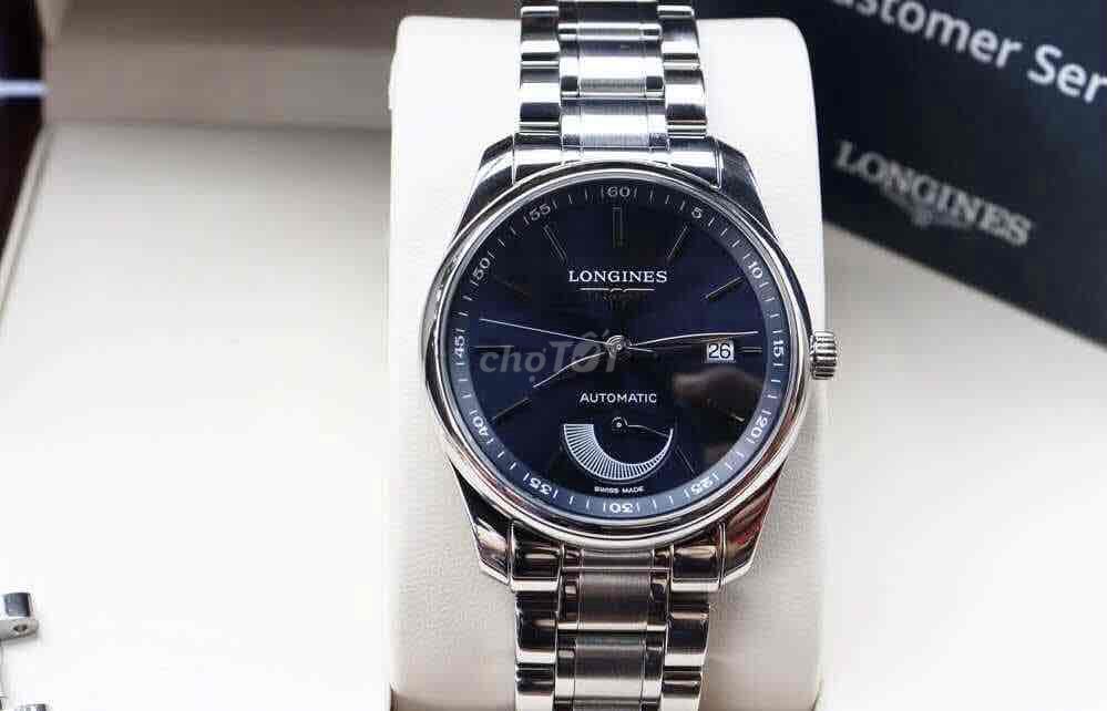 ĐH Longines Master xanh Navy có kim xăng Fullset