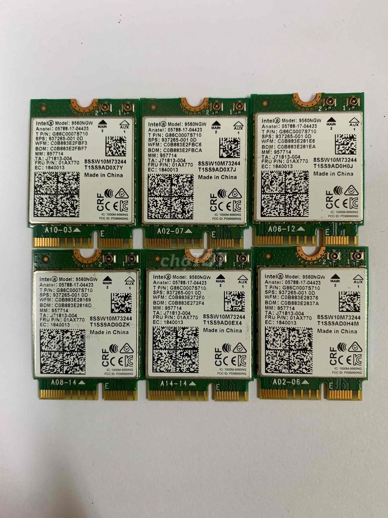 Card mạng Intel 9560NGW. Mua bán Linh kiện (RAM, Card...) tại Quận 1 Tp Hồ Chí Minh được đăng bởi Vi Tính Nhật Minh  hình 1