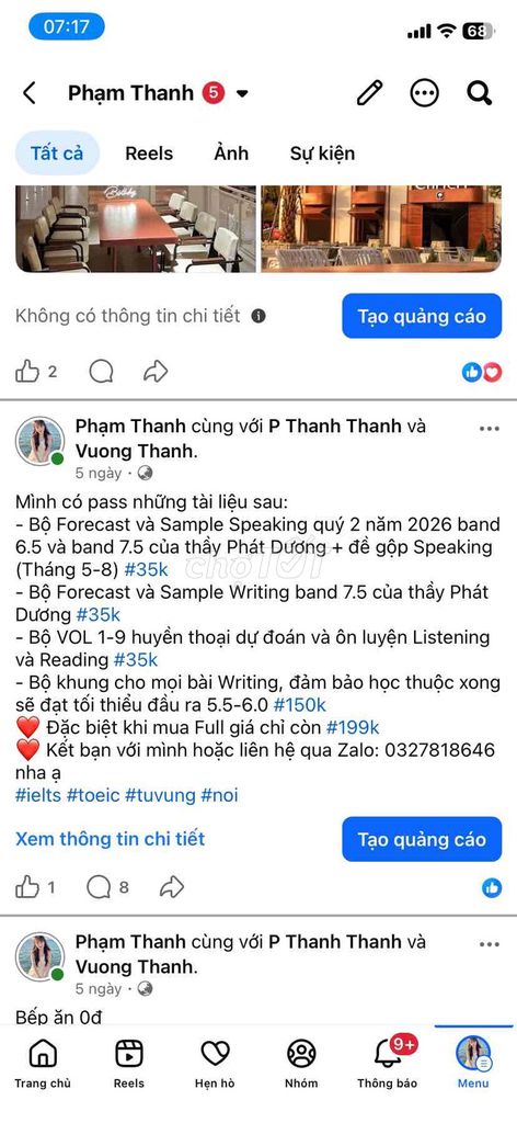 Tài liệu ôn thi IELTS Phát Dương. Mua bán Sách tại Thành phố Long Xuyên An Giang được đăng bởi Vương Phạm Thanh Thanh hình 1