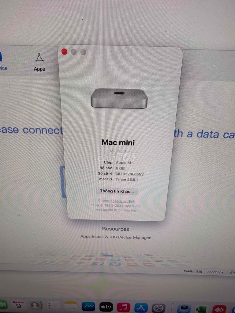 Apple Mac mini M1 8GB/256GB SSD Bạc 99%. Mua bán Máy tính để bàn tại Thành phố Tam Kỳ Quảng Nam được đăng bởi Trung hình 1