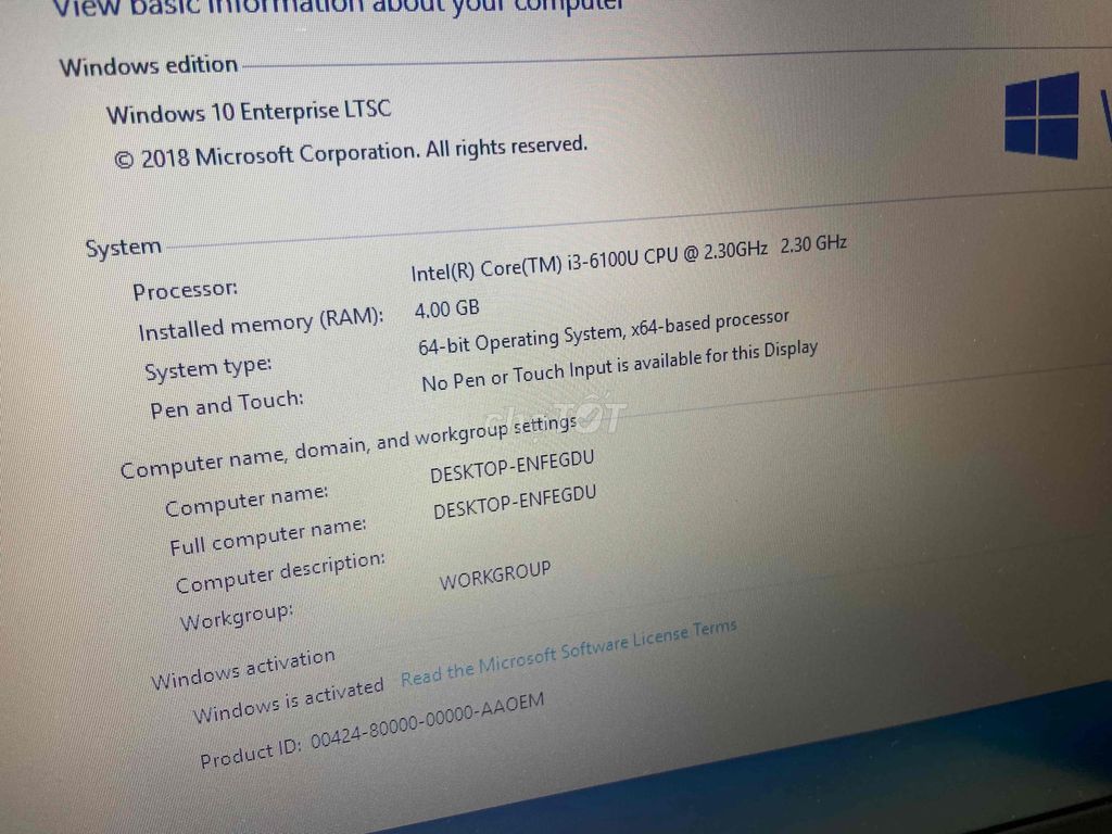 laptop lenovo i3-4010 ram4GB hdd500GB