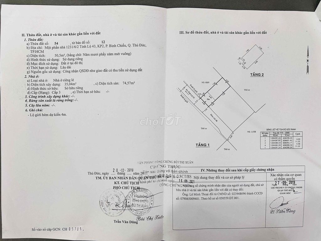 Nhà Trệt - 1 lầu, xe hơi trước nhà, 4.5m x 11.25m Đường Nguyễn Thị Diệp, Phường Bình Chiểu (Quận Thủ Đức cũ), Thành phố Thủ Đức, Tp Hồ Chí Minh Thành phố Thủ Đức Tp Hồ Chí Minh