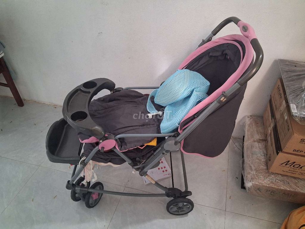Xe đẩy em bé Hồng Xám. Mua bán Mẹ và bé tại Huyện Chơn Thành Bình Phước được đăng bởi bảo Ngọc  hình 1