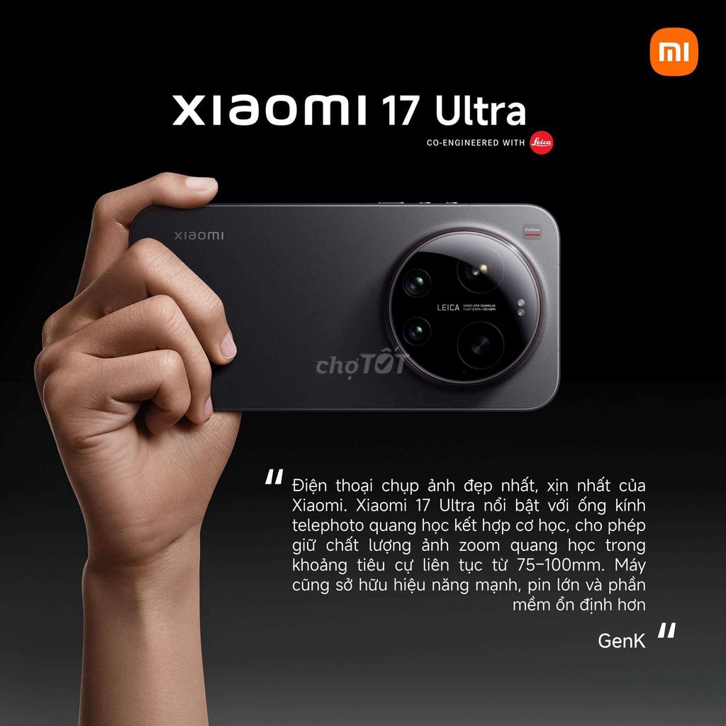 Xiaomi 17 Ultra Đen. Mua bán Điện thoại tại Quận Nam Từ Liêm Hà Nội được đăng bởi Xiaomi Vietnam hình 1