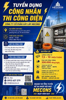CÔNG TY CỔ PHẦN XÂY LẮP MECONS logo