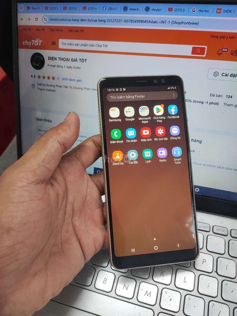 SAMSUNG A8 PLUS 6GB.64GB MÁY ZIN ĐẸP FULL CN. Mua bán Điện thoại tại Quận Bình Thạnh Tp Hồ Chí Minh được đăng bởi Dân Mobile hình 1