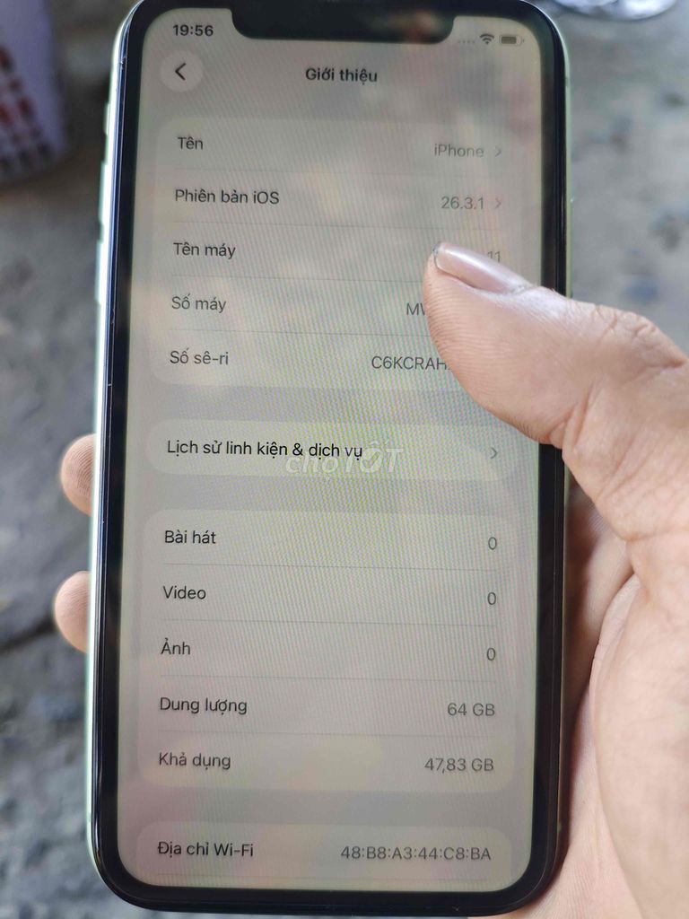 iPhone 11 64GB Xanh mint pin 80%. Mua bán Điện thoại tại Quận Cẩm Lệ Đà Nẵng được đăng bởi Ethan hình 1
