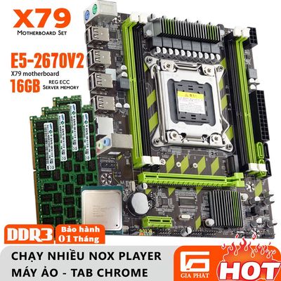 Combo X79 + CPU E5 2670 V2 + Ram 16GB + Fan V400