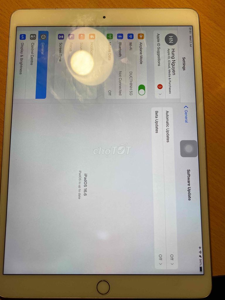 cần bán ipad air 3 máy đẹp có fix