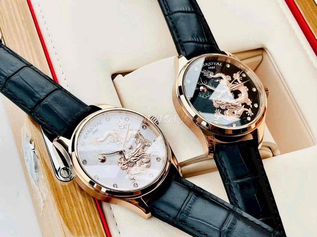 Đồng hồ Carnival Rồng Vàng Nhả Ngọc. Mua bán Đồng hồ tại Quận Hà Đông Hà Nội được đăng bởi NgocAnh Watch hình 1