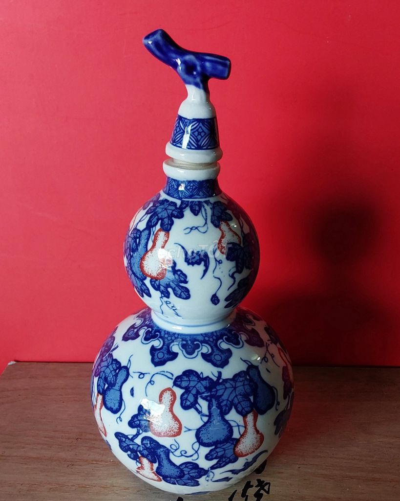 Bình hồ lô Gốm sứ Xanh trắng. Mua bán Đồ sưu tầm, đồ cổ tại Quận Bình Thuỷ Cần Thơ được đăng bởi tuấn hình 1