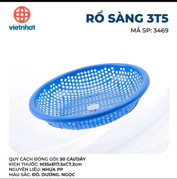 Bộ 5 rổ + 2 rổ sàng