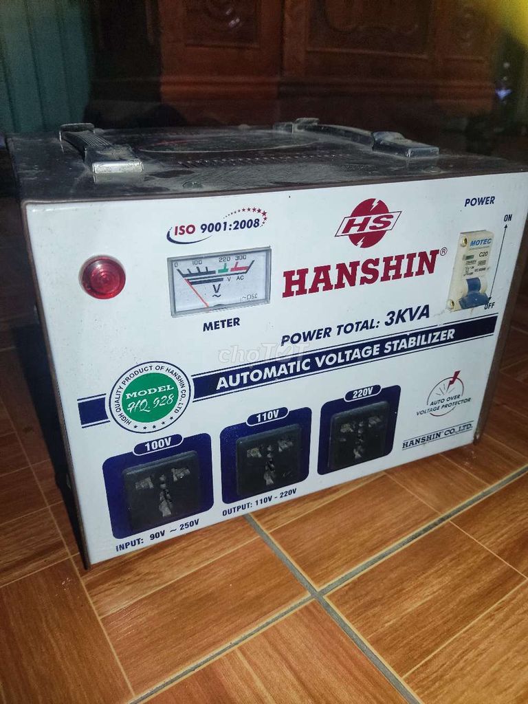 Ổn áp Hanshin 3000VA. Mua bán Đồ chuyên dụng, Giống nuôi trồng tại Huyện Châu Thành An Giang được đăng bởi Cậu hai Hiền hình 1