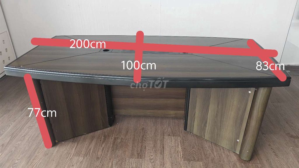 Bàn họp Gỗ Nâu 200x100x77cm. Mua bán Đồ dùng văn phòng tại Quận Cầu Giấy Hà Nội được đăng bởi Nguyễn Tiến Phong hình 1