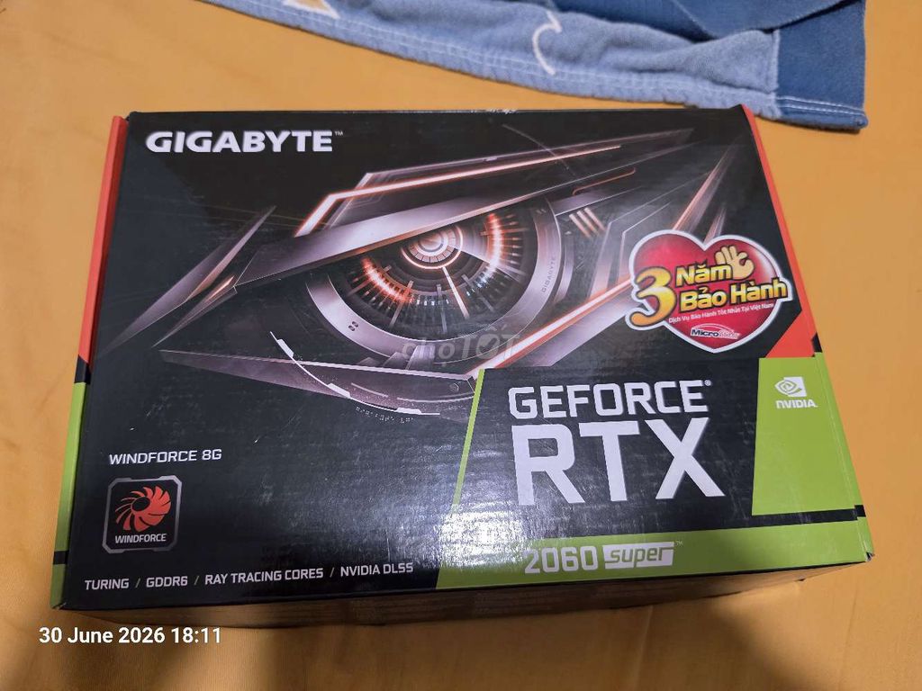 Card đồ họa Gigabyte RTX 2060 Super 8GB. Mua bán Linh kiện (RAM, Card...) tại Thành phố Thủ Đức Tp Hồ Chí Minh được đăng bởi Tran Trung Hieu hình 1