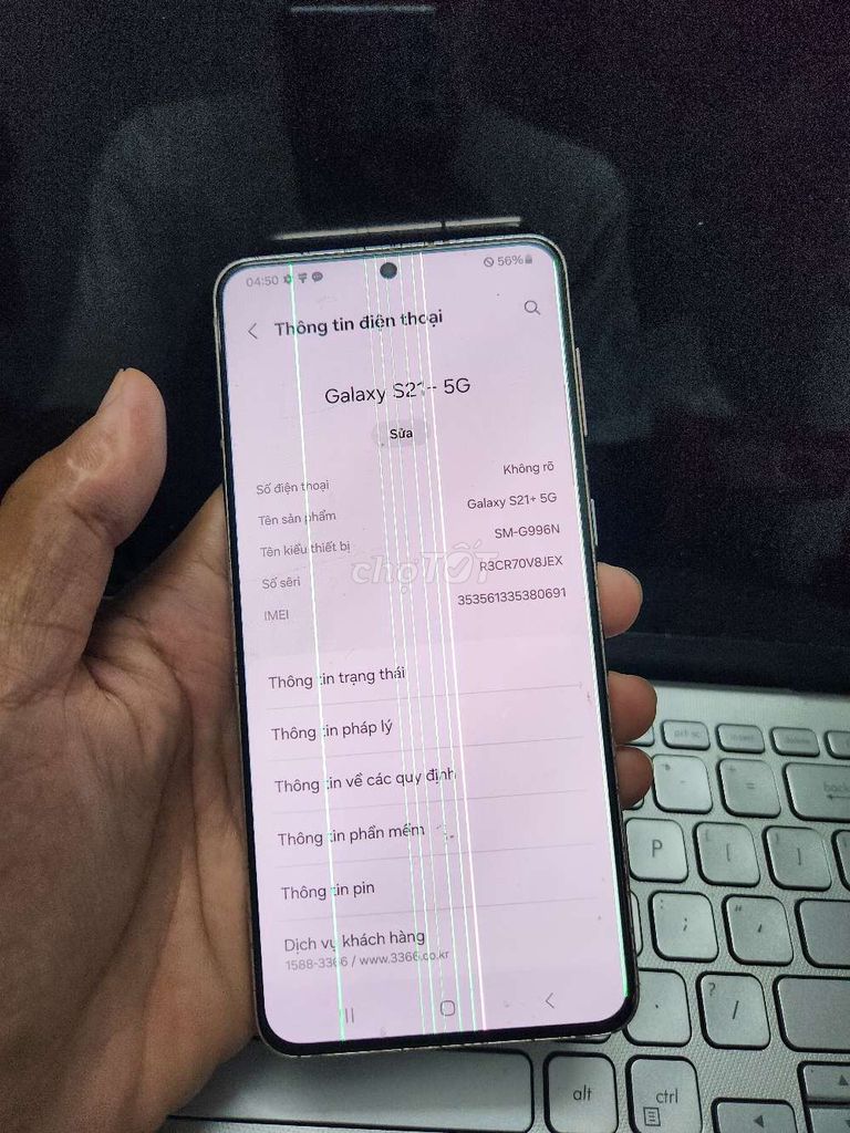 Samsung S21 Plus 5G 8GB.256GB MÁY ZIN MÀN SỌC. Mua bán Điện thoại tại Quận Bình Thạnh Tp Hồ Chí Minh được đăng bởi Dân Mobile hình 1