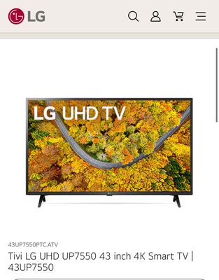 Tivi LG UHD UP7550 43 inch 4K Smart TV (CŨ). Mua bán Tivi, Âm thanh tại Quận 7 Tp Hồ Chí Minh được đăng bởi Lê Minh Nhật
