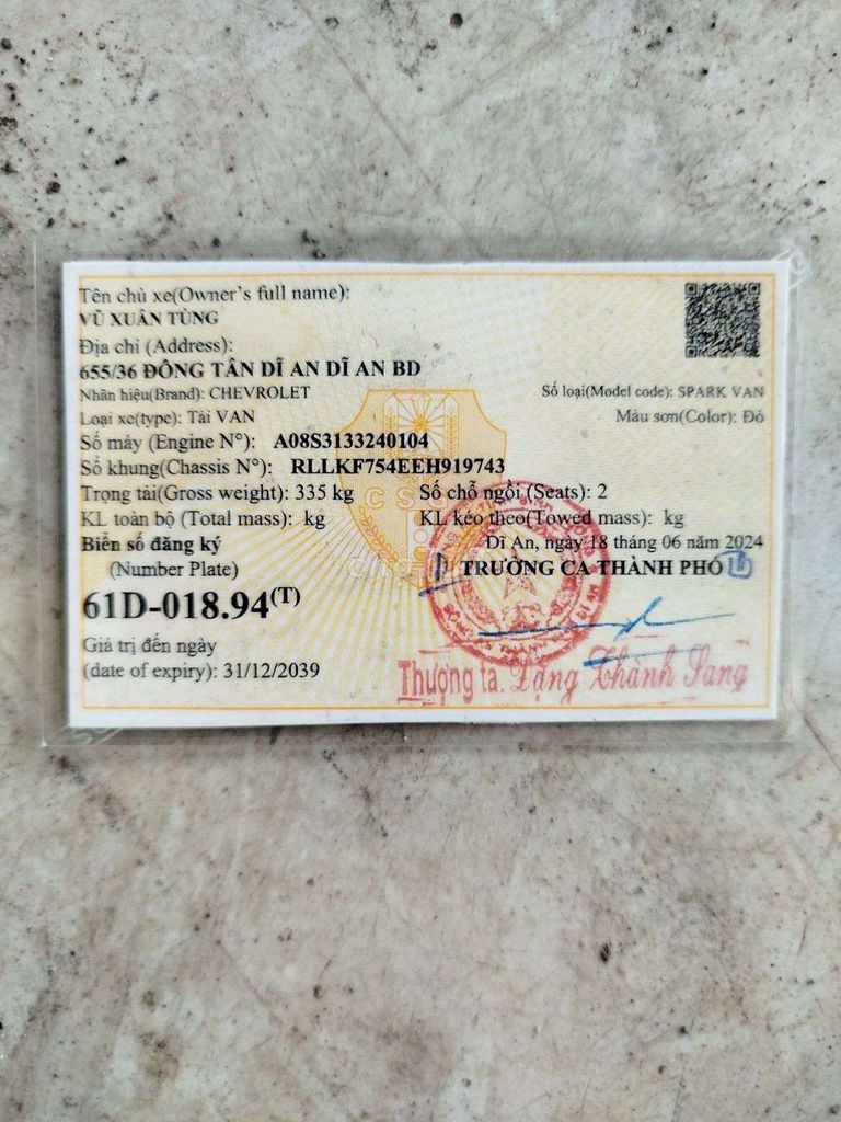 2014 Van 0.8 - 130000 km. Mua bán Ô tô tại Huyện Hóc Môn Tp Hồ Chí Minh được đăng bởi Tùng Vũ Xuân hình 9