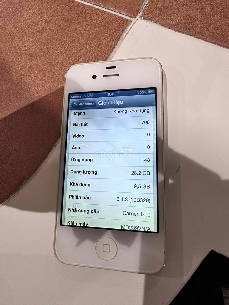 iphone 4s 32GB IOS 6 VN/A. Mua bán Điện thoại tại Quận 12 Tp Hồ Chí Minh được đăng bởi Leo hình 1