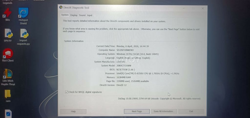Lenovo ThinkPad Carbon X1 Gen 6 i5 16GB/256GB. Mua bán Laptop tại Quận Bình Tân Tp Hồ Chí Minh được đăng bởi Vinh Nguyễn Quang hình 1