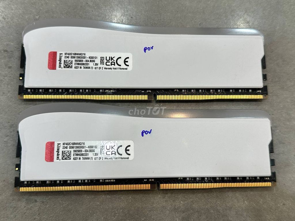 RAM Kingston Fury Beast 8GB DDR4 3200MHz Trắng. Mua bán Linh kiện (RAM, Card...) tại Quận Tân Bình Tp Hồ Chí Minh được đăng bởi Nguyễn Hoàng Nhã  hình 1