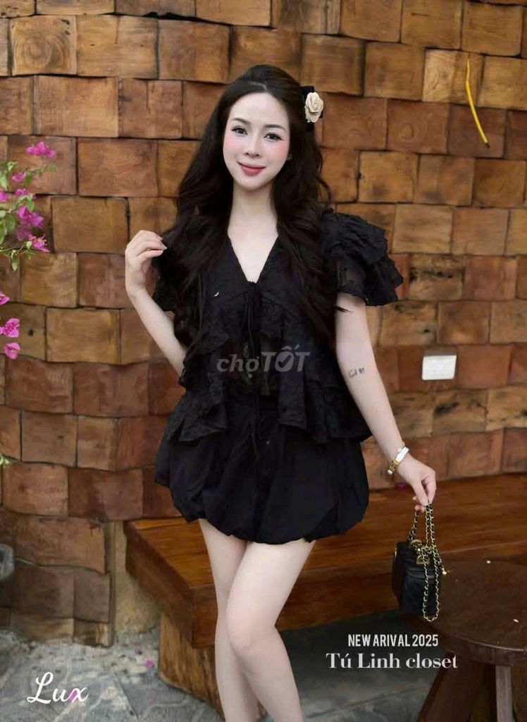 Bộ đồ nữ ren đen cv bí siêu hot em còn đen. Mua bán Quần áo tại Thị xã Phú Mỹ Bà Rịa - Vũng Tàu được đăng bởi Kỳ Nhã hình 1