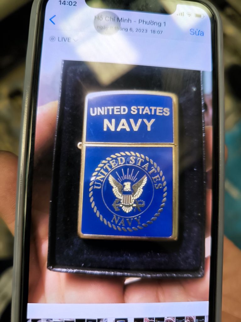 Bật lửa Zippo - hình dáng United states NAVY