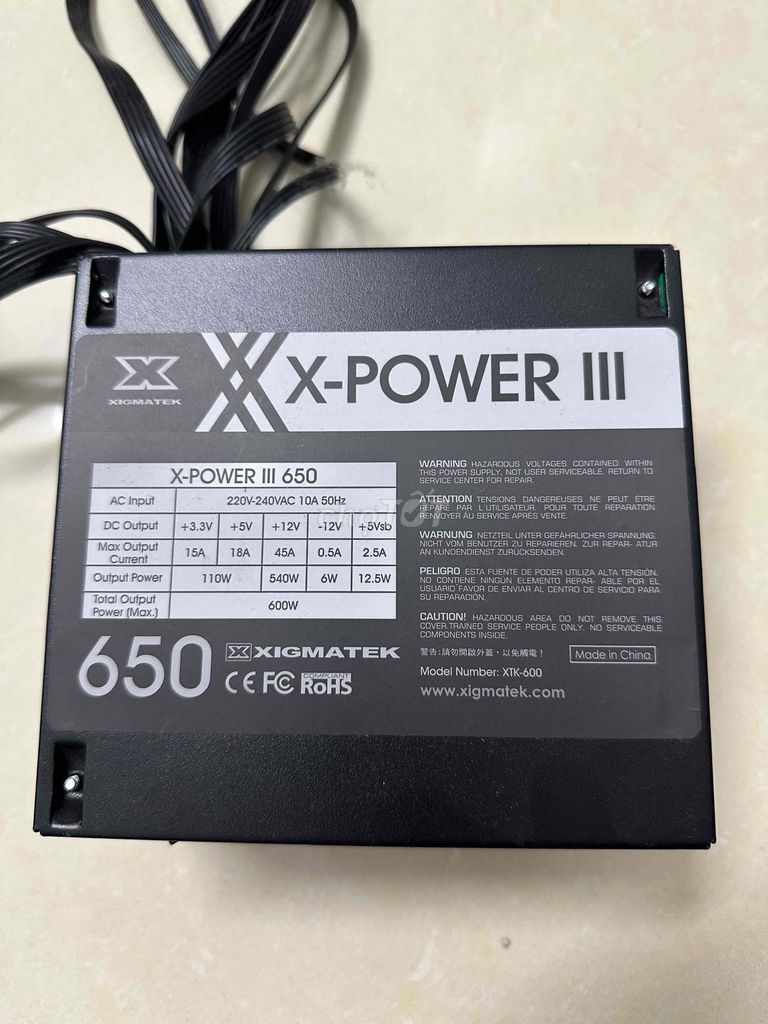 Nguồn Xigmatek X-Power III X650