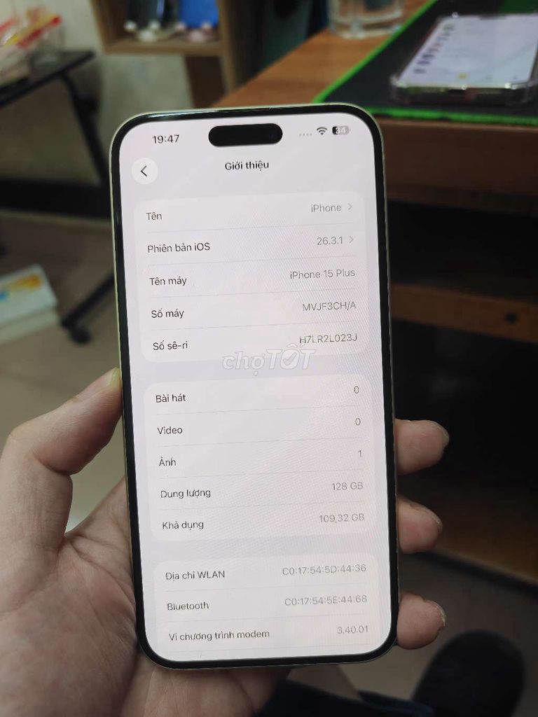 Apple iPhone 15 Plus 2 sim vật lý zin đẹp. Mua bán Điện thoại tại Quận Thanh Xuân Hà Nội được đăng bởi cửa hàng điện thoại giá rẻ hình 1
