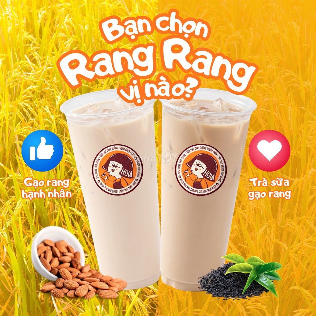 Sữa Gạo Rang Hạnh Nhân & Trà Sữa Gạo Rang. Mua bán Đồ ăn, thực phẩm và các loại khác tại Thành phố Tuy Hòa Phú Yên được đăng bởi Đỗ Duy Cường hình 1