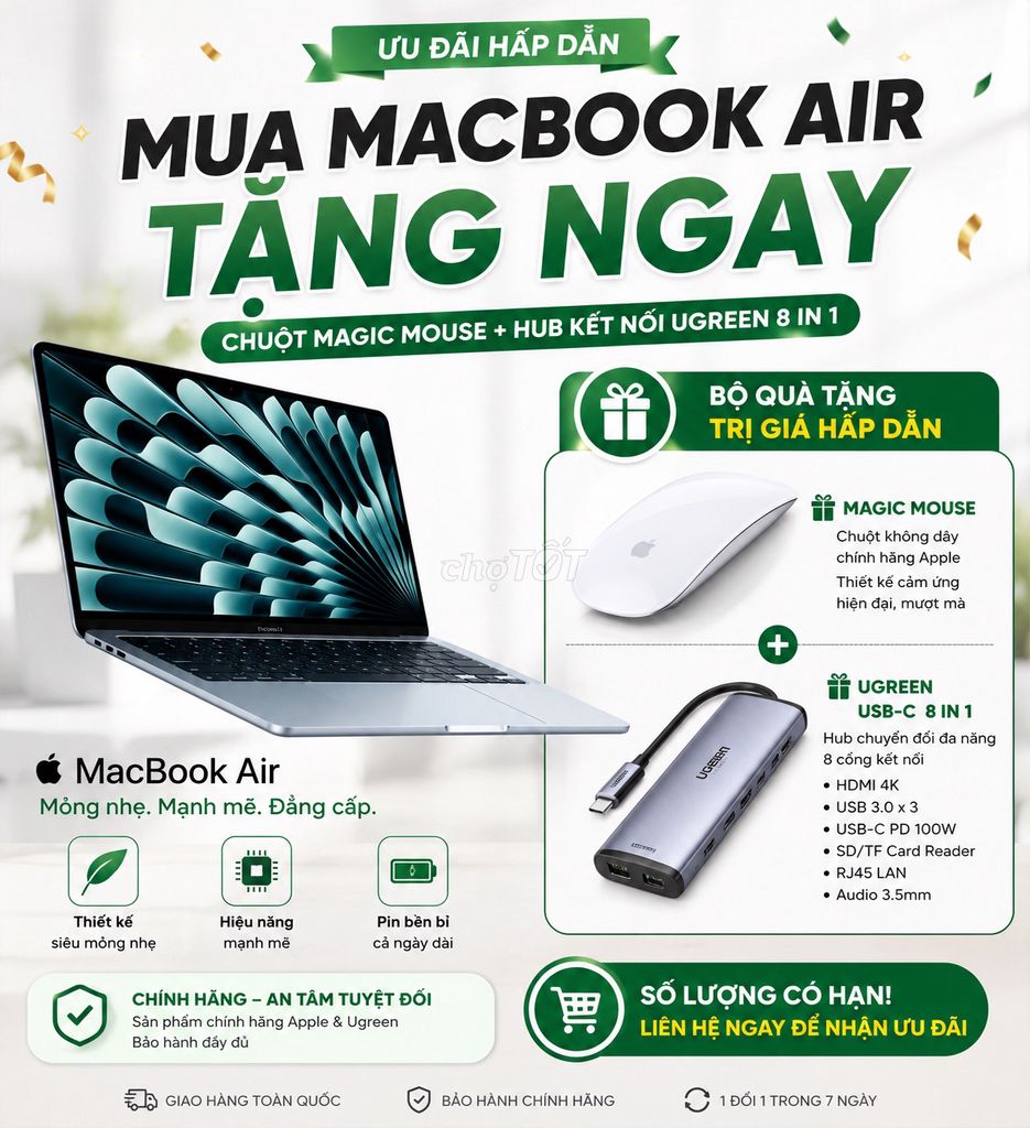  Macbook Air 2020 ( tặng chuột và cổng kết nối). Mua bán Laptop tại Quận 8 Tp Hồ Chí Minh được đăng bởi Nhi hình 1