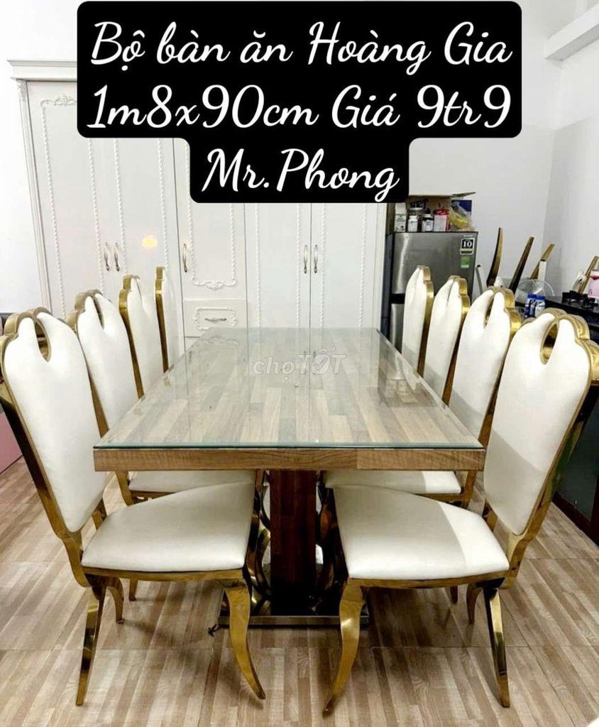 THANH LÝ BỘ BÀN ĂM HOÀNG GIA GIÁ DẠT DẺ MỚI TPHCM