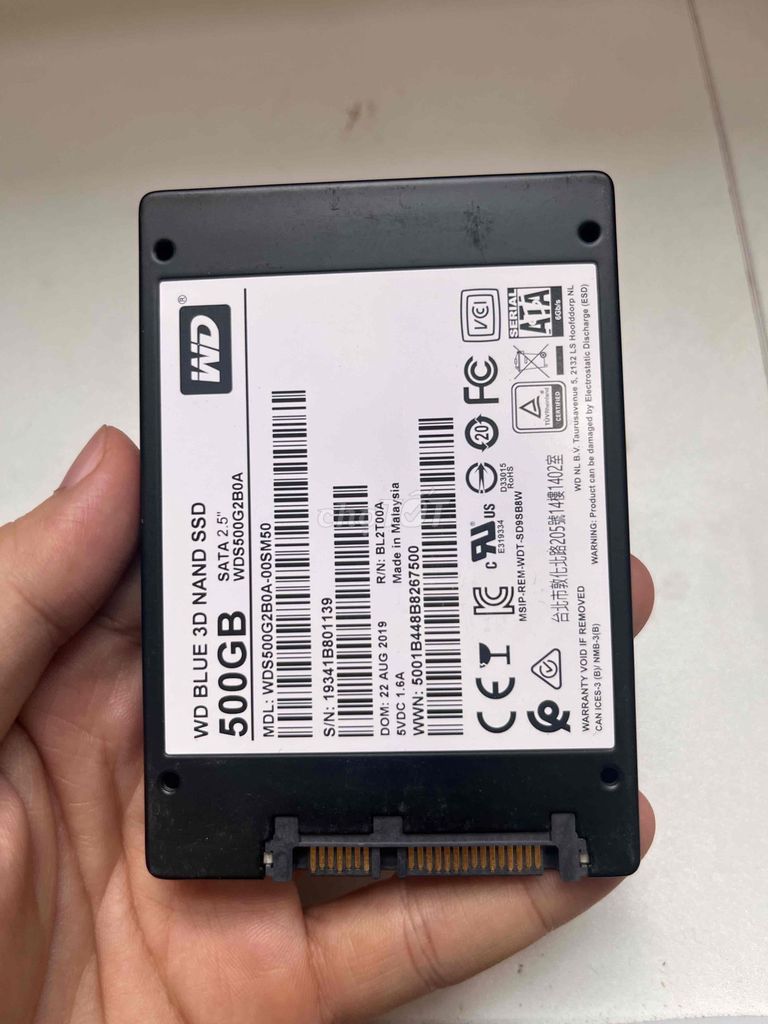 Ổ cứng SSD WD Blue 3D NAND 500GB. Mua bán Linh kiện (RAM, Card...) tại Thành phố Dĩ An Bình Dương được đăng bởi Trường Thịnh Phạm hình 1