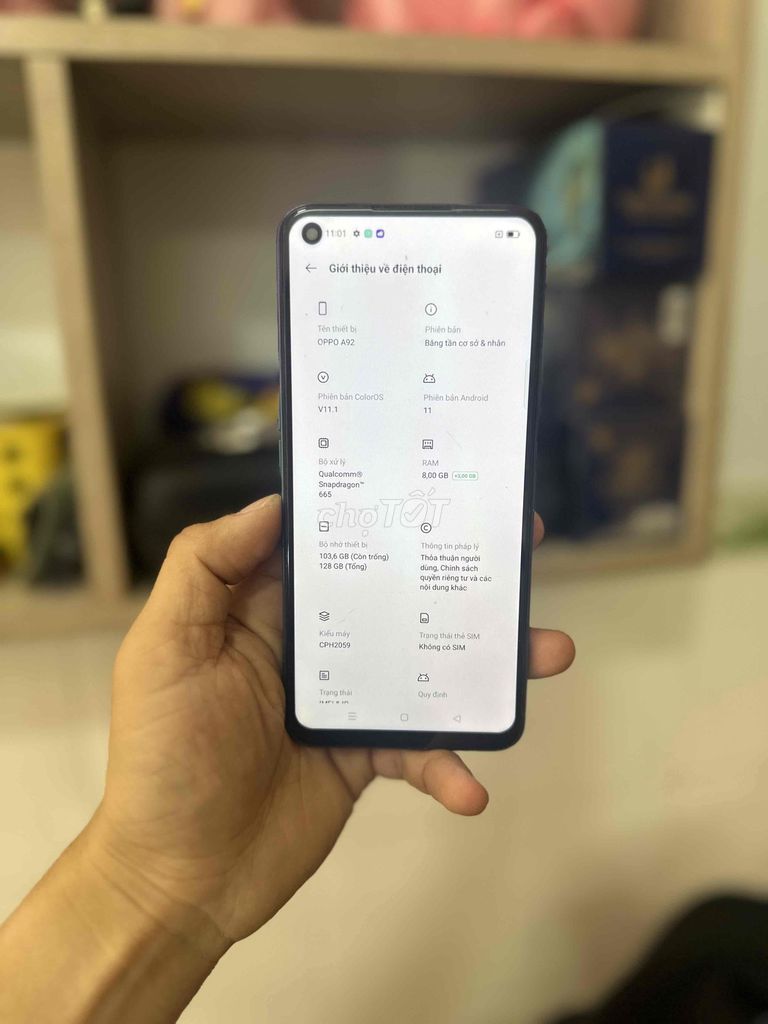 OPPO A92 128GB Tím. Mua bán Điện thoại tại Quận Gò Vấp Tp Hồ Chí Minh được đăng bởi HQ86 Thanh Lý Cầm đồ hình 1