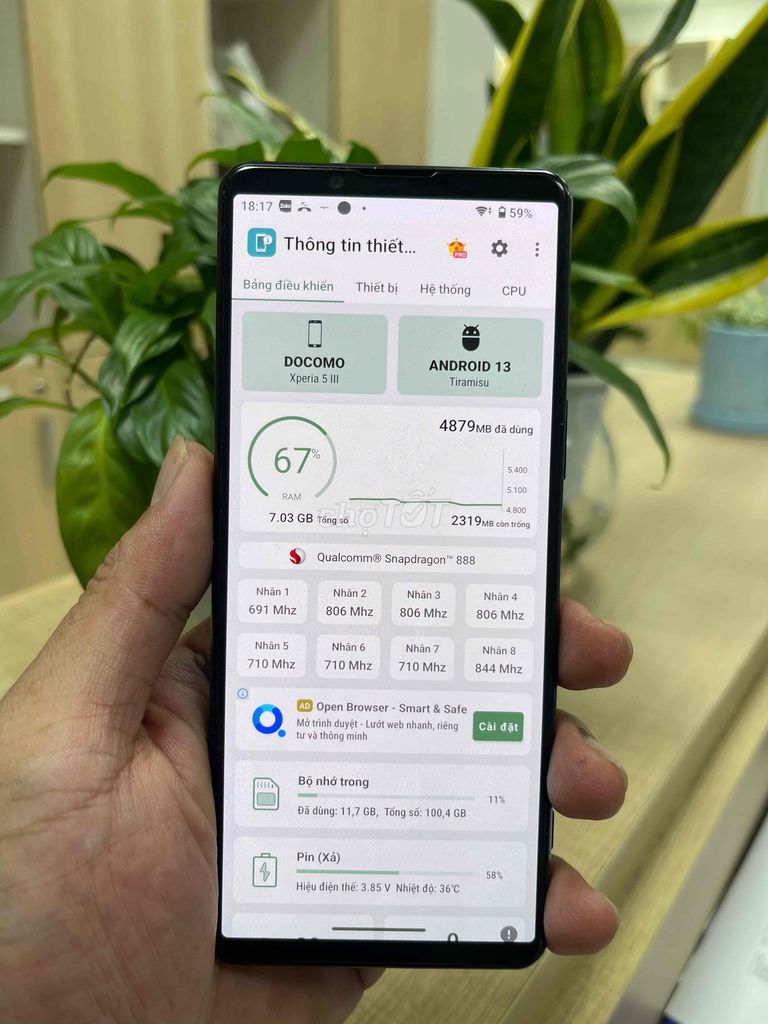 Sony Xperia 5 III Đen 128GB. Mua bán Điện thoại tại Thành phố Vĩnh Long Vĩnh Long được đăng bởi Cửa hàng xe Quốc Khánh hình 1