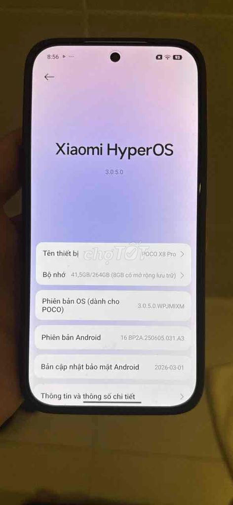 Xiaomi Poco X8 Pro 264GB Trắng. Mua bán Điện thoại tại Thành phố Huế Thừa Thiên Huế được đăng bởi NGUYEN DUC MANH hình 1