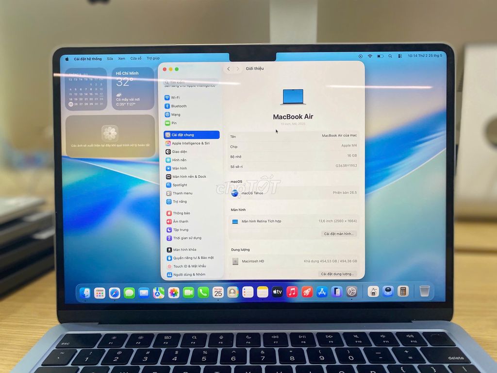 Macbook Air 2024 Chip M4 Ram 16Gb SSD 512Gb. Mua bán Laptop tại Quận 10 Tp Hồ Chí Minh được đăng bởi Lapvn hình 1