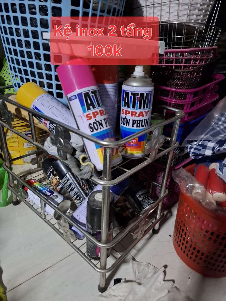 Kệ inox 2 tầng. Mua bán Tủ, kệ gia đình tại Quận Gò Vấp Tp Hồ Chí Minh được đăng bởi TRẦN HẢI HÀ hình 1