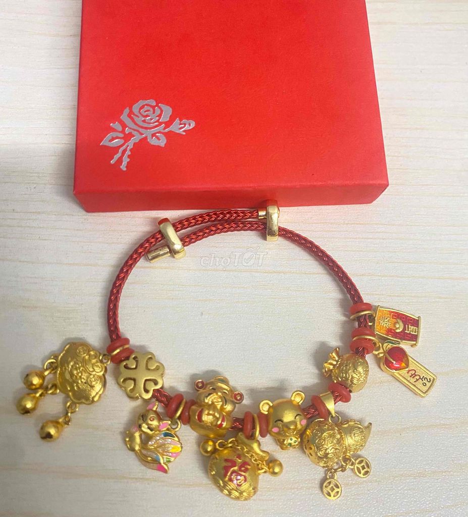 Vòng tay charm Nữ Mạ vàng 24k Phong thủy. Mua bán Phụ kiện thời trang khác tại Quận Bình Tân Tp Hồ Chí Minh được đăng bởi Le Na hình 1