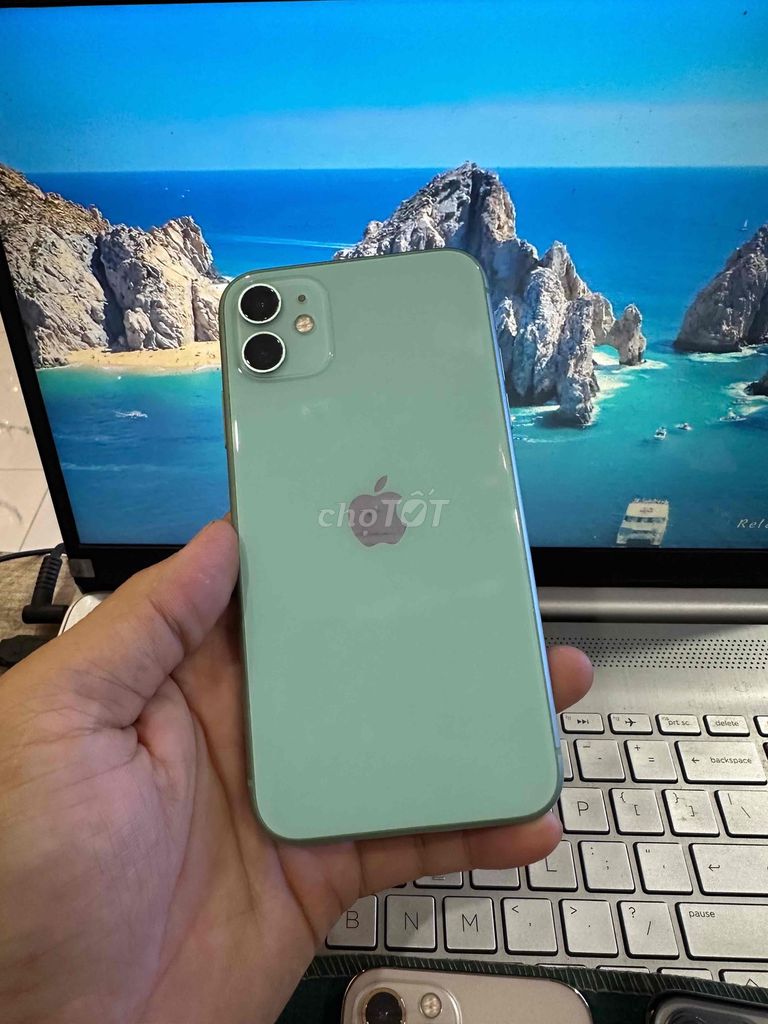 Apple iPhone 11 128GB Xanh lá 100%. Mua bán Điện thoại tại Thành phố Dĩ An Bình Dương được đăng bởi junstar store hình 1