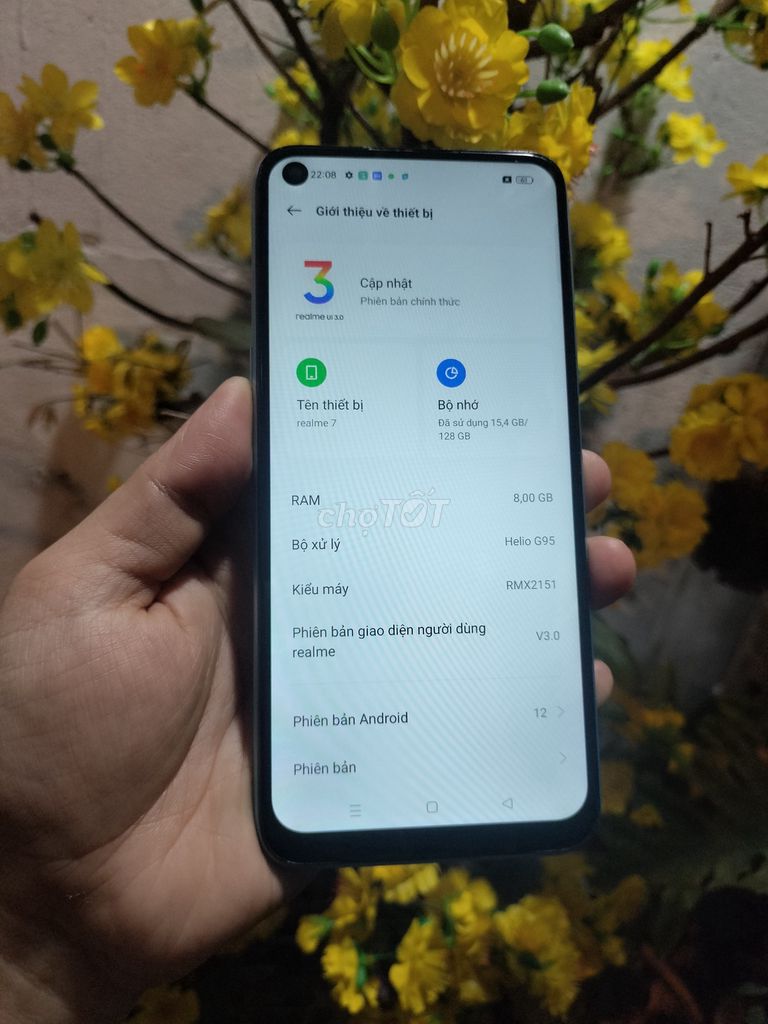 Realme 7 8GB/128GB Xanh đang xài. Mua bán Điện thoại tại Quận 12 Tp Hồ Chí Minh được đăng bởi Tuyet hình 1
